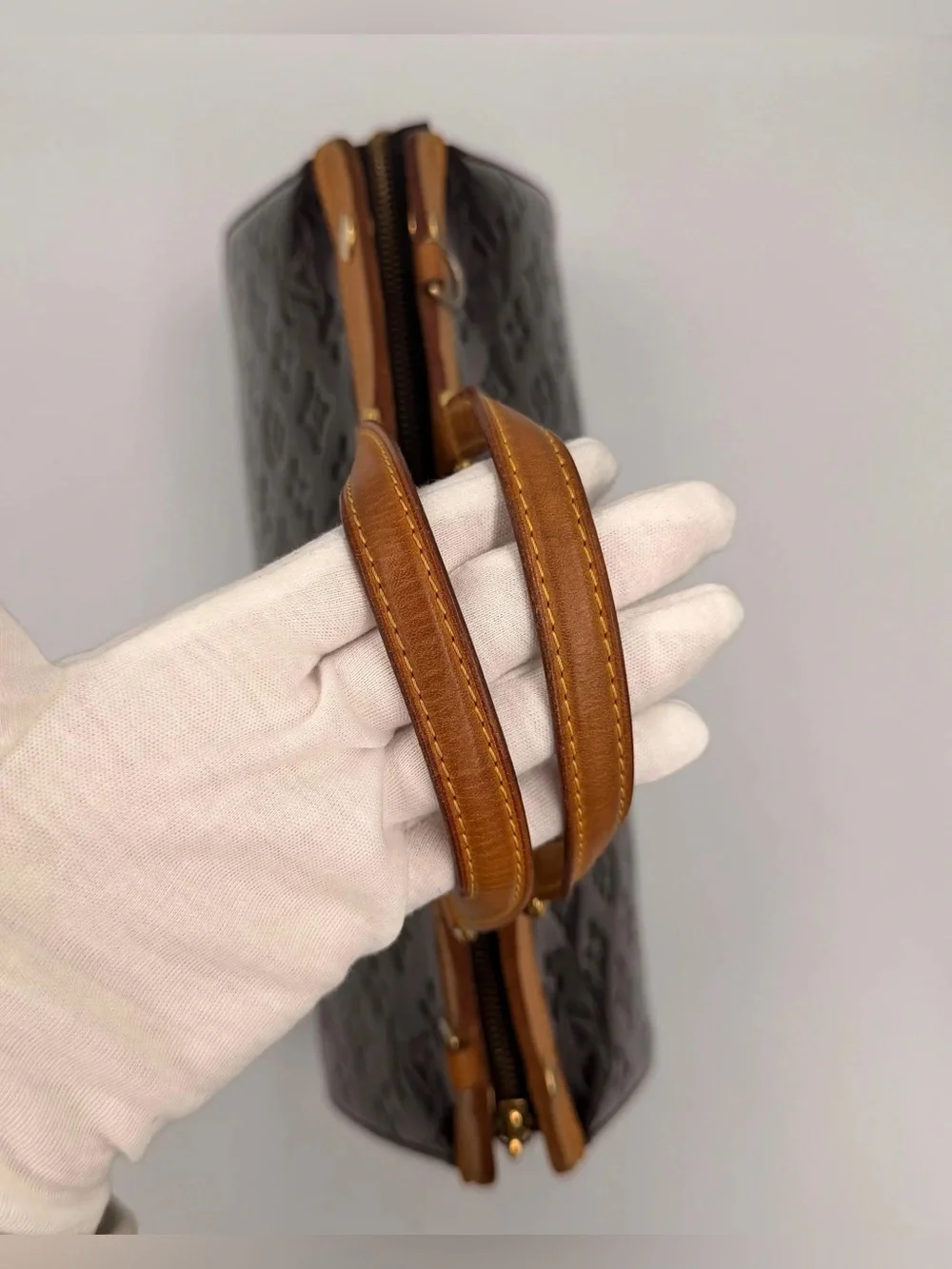 LV Brea MM — Amarante Monogram Vernis